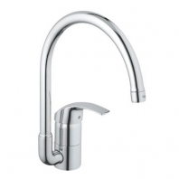 Grohe Eurosmart egykaros mosogató csaptelep magas kifolyóval, króm
