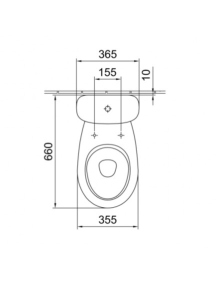 Alföldi Saval 2.0 alsó kifolyású mélyöblítésű monoblokkos WC csésze