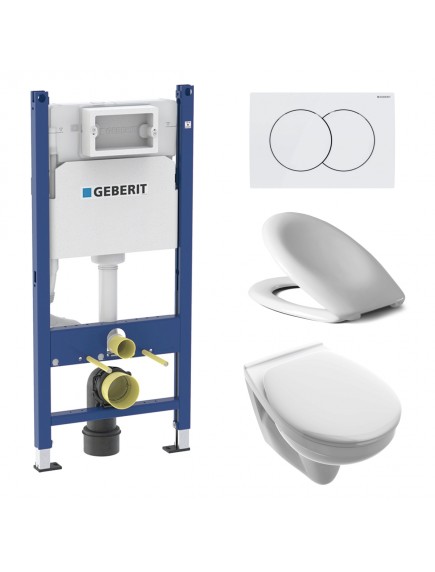Geberit Duofix Basic WC tartály szett Delta01 fehér nyomólappal