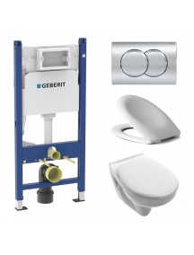 Geberit Duofix Basic WC tartály szett Delta01 króm nyomólappal