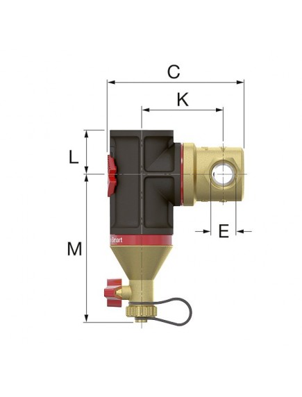 Flamco Clean Smart 1" mágneses iszapleválasztó 30023