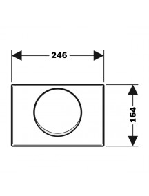 Geberit Delta10 működtető nyomólap szálcsiszolt színben