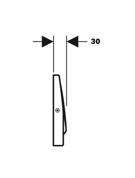 Geberit Delta10 működtető nyomólap szálcsiszolt színben