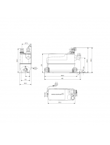 Grundfos Sololift2 C-3 automatikus üzemű szennyezett-vízátemelő telep padló feletti telepítéshez 97775317