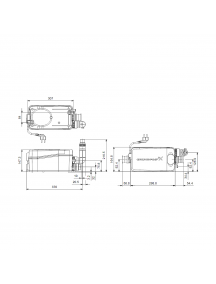 Grundfos Sololift2 D-2 automatikus üzemű szennyezett-vízátemelő telep padló feletti telepítéshez 97775318