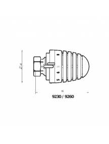 Herz Design termosztatikus fej M28 x 1,5 1 9260 06