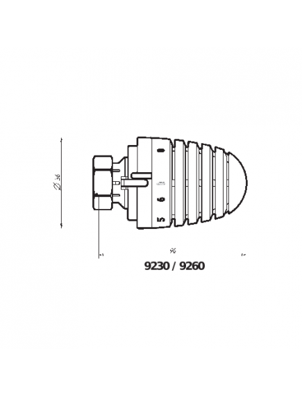 Herz Design termosztatikus fej M28 x 1,5 1 9260 06
