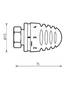 Herz Design termosztatikus fej MINI M30 x 1,5 1 9200 68