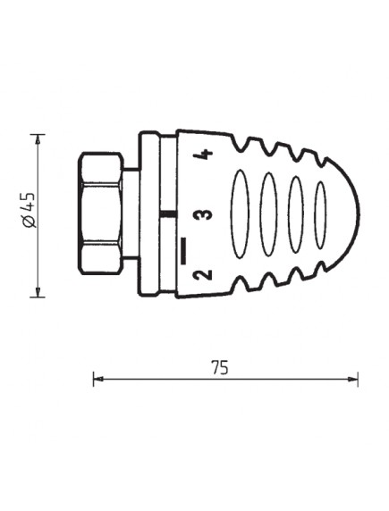 Herz Design termosztatikus fej MINI M28 x 1,5 1 9200 60