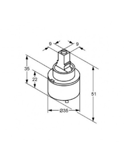 Kludi kerámiabetét K35 - 7560500-00