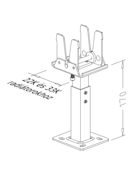 Pucihar radiátor talp - 050 