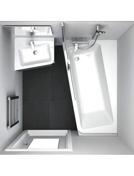 Ravak 10° aszimmetrikus jobbos akril fürdőkád 1600 x 950 - C841000000