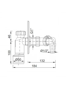 Styron falba épített szifon STY-510-K 