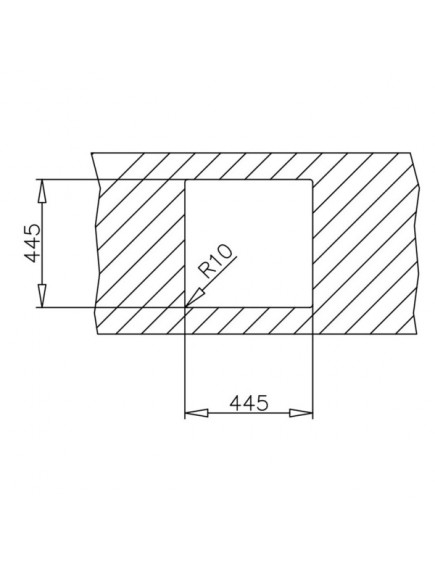 Teka Easy rozsdamentes mosogatótálca E 50 1C 465 x 465 CN