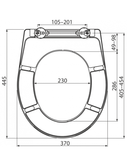 Alcaplast A604 duroplast WC ülőke Soft close lecsapódás gátlóval 