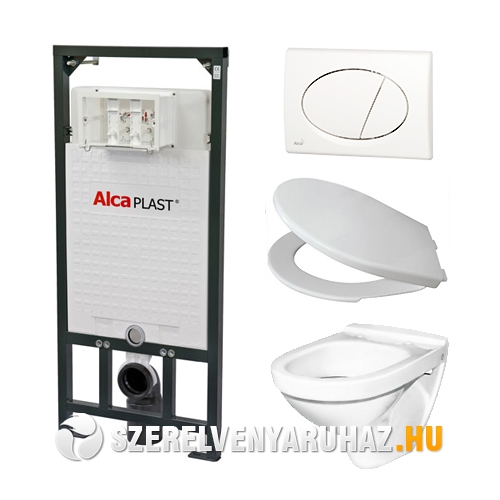 Alcaplast A101 Wc Szett Falba Epitheto Wc Tartaly Szerelokerettel Feher Nyomolappal Cseszevel Ulokevel Szerelvenyaruhaz Hu Online Webaruhaz