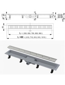 Alcaplast APZ10 zuhanyfolyóka 550M