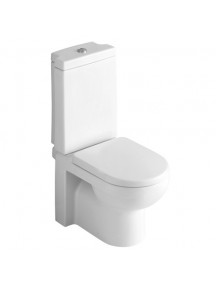 Alföldi Liner mélyöblítésű monoblokk WC csésze, hátsó kifolyású, rejtett rögzítéssel, rögzítőkészlettel, Easyplus bevonat 6639 L1 R1