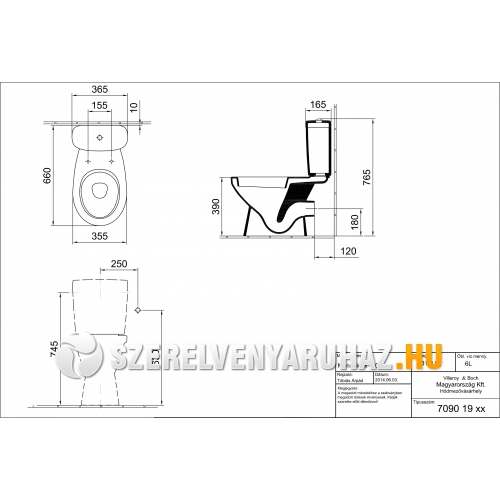 Alfoldi Saval 2 0 Wc Tartaly Feher 7074 49 01