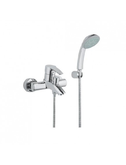 Grohe Eurostyle kád csaptelep, Tempesta Duo zuhanyszettel, króm