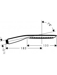 Hansgrohe Pura Vida 1Jet hengeres kézizuhany