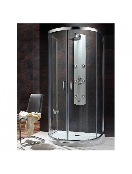 Radaway Premium Plus P zuhanykabin 1000x900x1900 mm, króm profillal, átlátszó üveggel