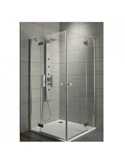 Radaway Almatea KDD 100  zuhanykabin, króm profillal, átlátszó üveggel 32172-01-01N