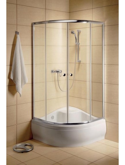 Radaway Classic A800 zuhanykabin 800x800x1700 mm, króm profillal, átlátszó üveggel 30011-01-01