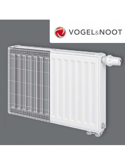 Vogel & Noot acéllemez radiátor szelepes 11 KV 600x1120 jobbos