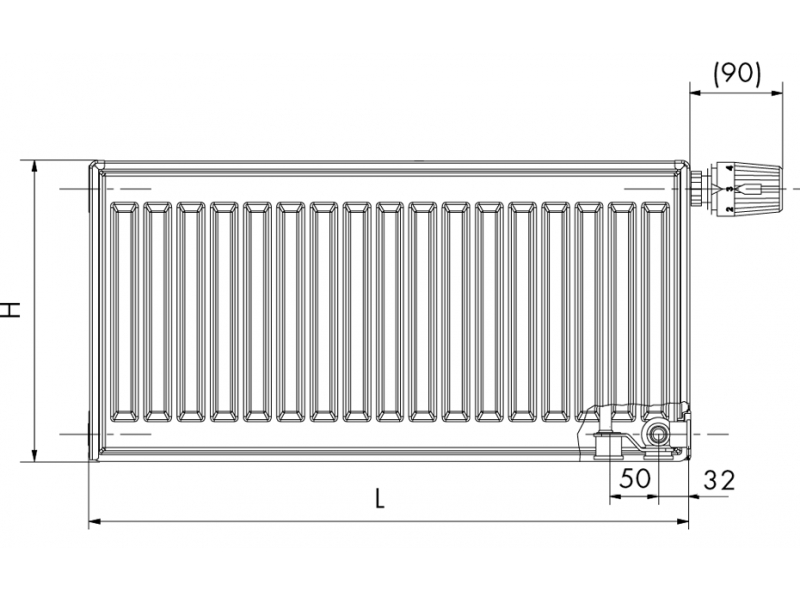 Dunaterm acéllemez radiátor mérete
